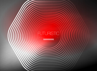 Neon color square shape lines abstract background. Shiny magic energy and motion concept, vector abstract wallpaper background