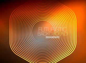 Neon color square shape lines abstract background. Shiny magic energy and motion concept, vector abstract wallpaper background