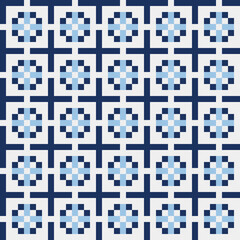 Abstract Cross Pattern generative computational art illustration