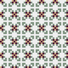 Abstract Cross Pattern generative computational art illustration