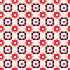 Fototapeta premium Abstract Cross Pattern generative computational art illustration