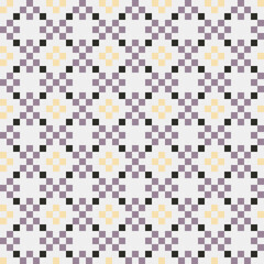 Abstract Cross Pattern generative computational art illustration