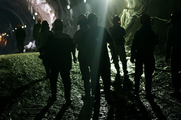 
Sao Paulo subway construction tunnel