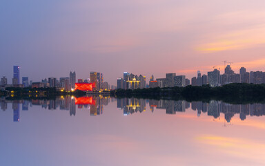 Landscape  of  Wuhan East Lake of Hubei province,China.
