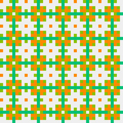 Abstract Cross Pattern generative computational art illustration