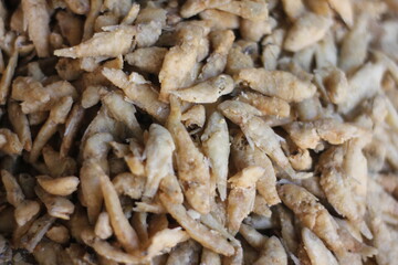 fried fish on the market