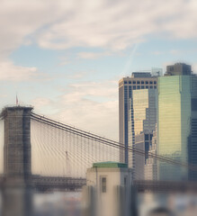 Brooklyn Bridge and Manhattan skyline