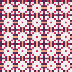 Abstract Cross Pattern generative computational art illustration