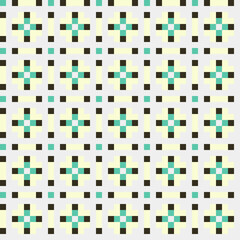 Abstract Cross Pattern generative computational art illustration