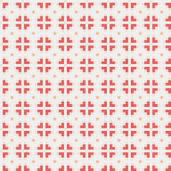 Abstract Cross Pattern generative computational art illustration