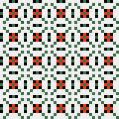 Abstract Cross Pattern generative computational art illustration