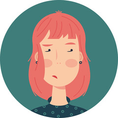 Avatar for one doubt red-haired girl.