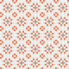 Fototapeta premium Abstract Cross Pattern generative computational art illustration