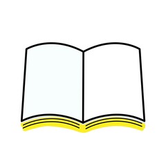 開いた本のベクターイラスト・アイコン素材

