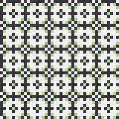 Abstract Cross Pattern generative computational art illustration