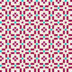 Fototapeta premium Abstract Cross Pattern generative computational art illustration