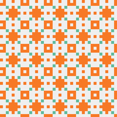 Abstract Cross Pattern generative computational art illustration