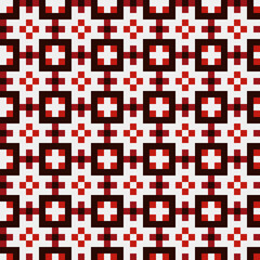Abstract Cross Pattern generative computational art illustration