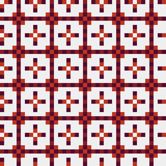 Abstract Cross Pattern generative computational art illustration