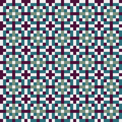 Abstract Cross Pattern generative computational art illustration