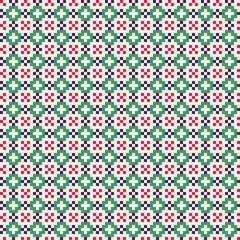 Abstract Cross Pattern generative computational art illustration