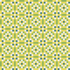 Fototapeta premium Abstract Cross Pattern generative computational art illustration