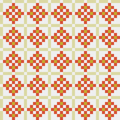 Abstract Cross Pattern generative computational art illustration