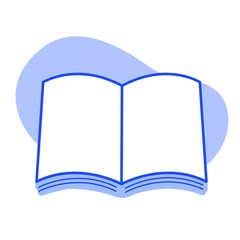 開いた本のベクターイラスト・アイコン素材