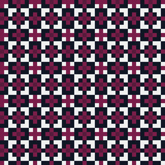 Abstract Cross Pattern generative computational art illustration