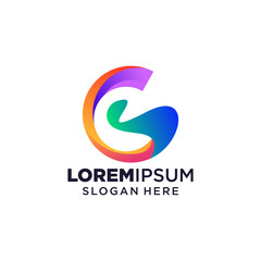 Letter G logo vector illustration, Design inspiration. Colorful icons.