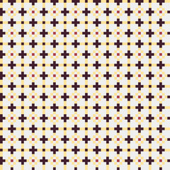 Abstract Cross Pattern generative computational art illustration