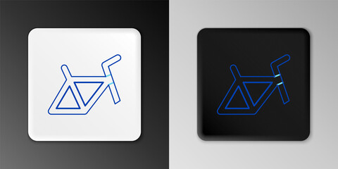 Line Bicycle frame icon isolated on grey background. Colorful outline concept. Vector