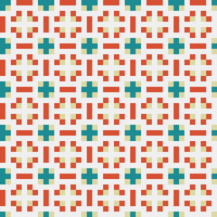 Abstract Cross Pattern generative computational art illustration