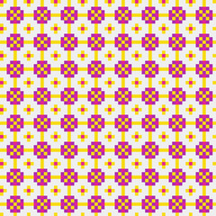 Abstract Cross Pattern generative computational art illustration
