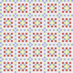 Abstract Cross Pattern generative computational art illustration