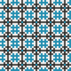 Abstract Cross Pattern generative computational art illustration