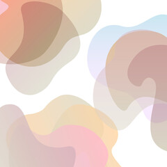 abstract wavy soft pastel gradient colored shapes background