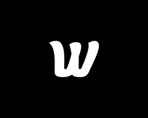 Fototapeta na wymiar W letter logo design vector template