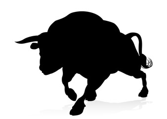 Silhouette Bull