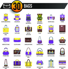Bags, Thin Line, and Pixel Perfect Icons