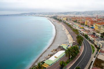 La promenade des Anglais à Nice, France