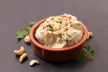 vegan cream cheese with cashew nut
