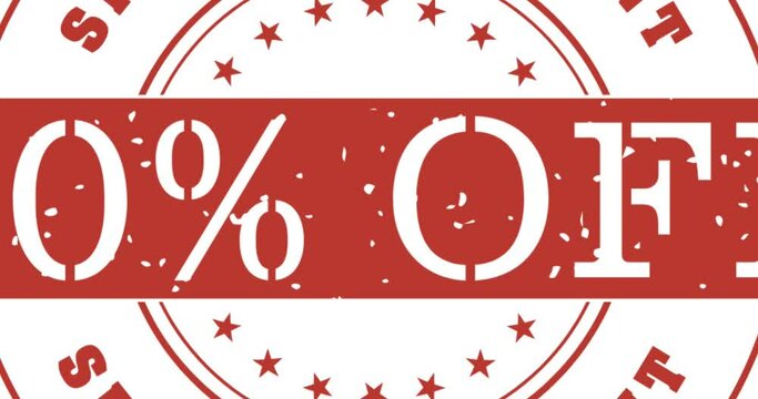 Animation of 70 percent off special discount text over banner and flowers in background