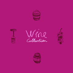 Grape vine drawing. Winery sign template. Hand drawn pencil illustration for wine shop, store. Crayon texture. Grapevine symbol for emblem vineyard, biodynamic wines, grape festival, wine bar sign.