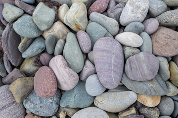 Pebbles on beach, St Bride, Newfoundland and Labrador, Canada