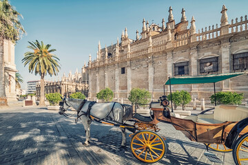 Seville city in the daytime, Spain