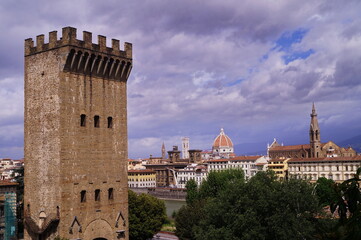View of Florence from the ramps of San Niccolò, Italy