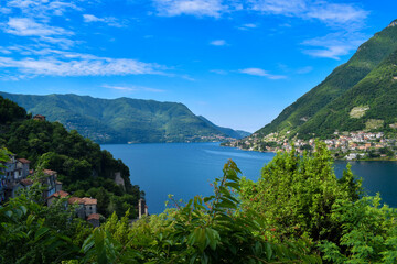 Fototapeta na wymiar Careno - Chiesetta di San Martino Lago di Como