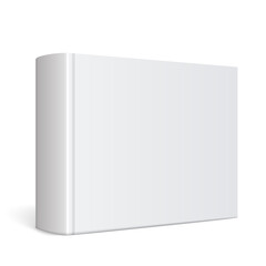 Naklejka premium Light Realistic Blank album cover or book horizontal orientation.