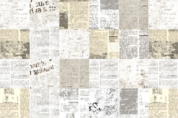 Newspaper paper grunge vintage old aged texture background